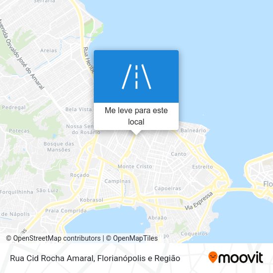 Rua Cid Rocha Amaral mapa