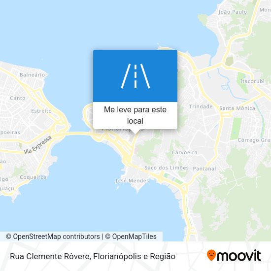 Rua Clemente Rôvere mapa