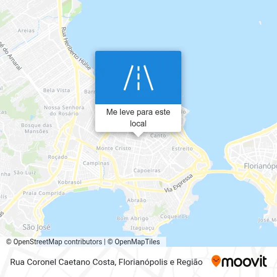 Rua Coronel Caetano Costa mapa