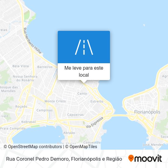 Rua Coronel Pedro Demoro mapa