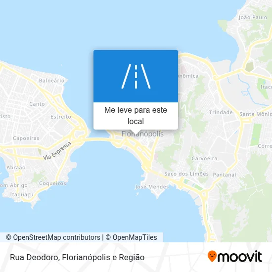 Rua Deodoro mapa