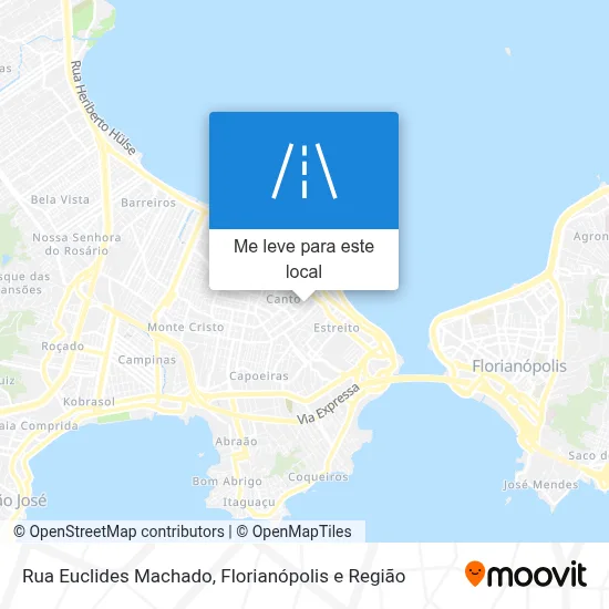 Rua Euclides Machado mapa