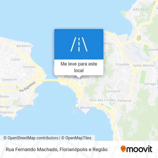 Rua Fernando Machado mapa