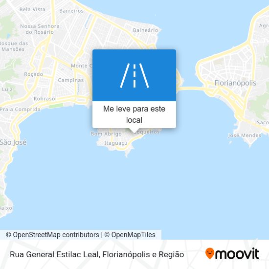 Rua General Estilac Leal mapa