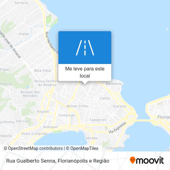 Rua Gualberto Senna mapa