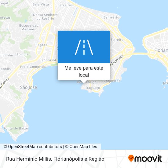 Rua Hermínio Millis mapa