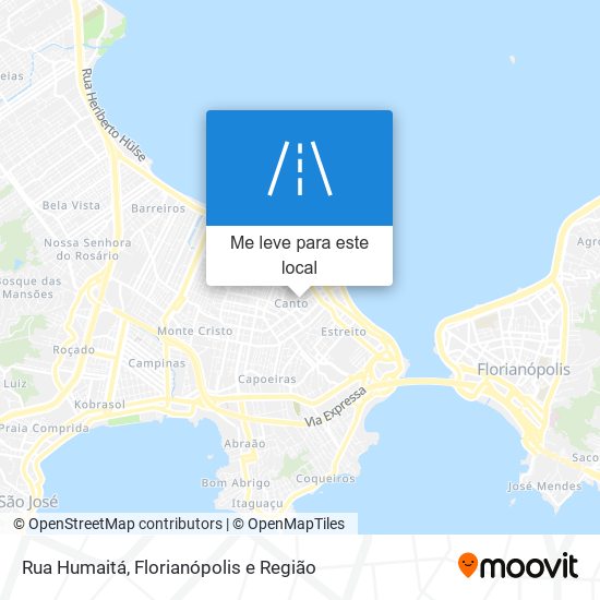 Rua Humaitá mapa