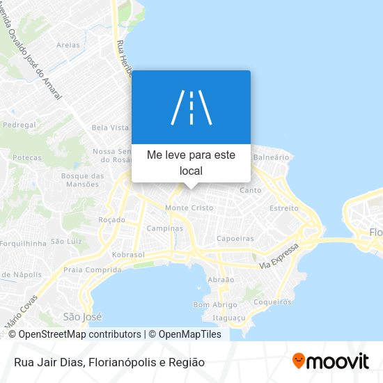 Rua Jair Dias mapa