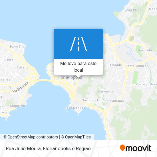 Rua Júlio Moura mapa
