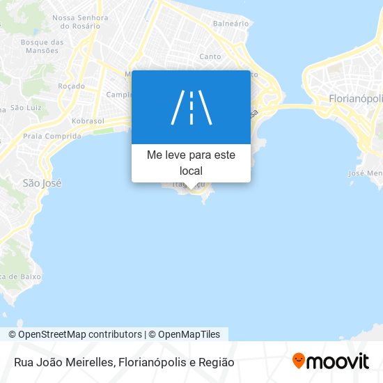 Rua João Meirelles mapa