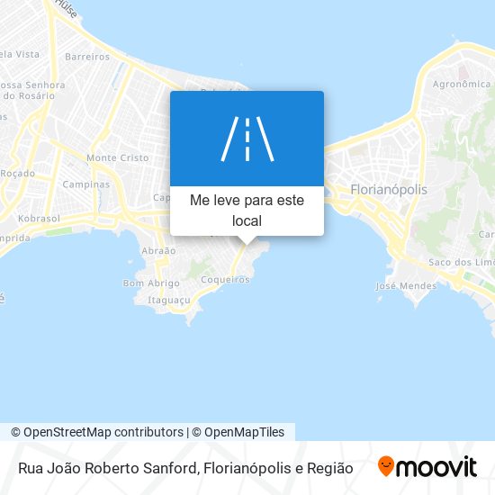 Rua João Roberto Sanford mapa