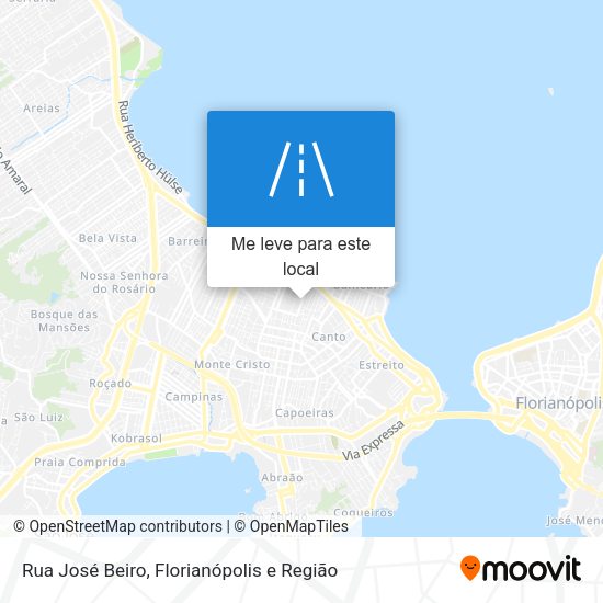 Rua José Beiro mapa