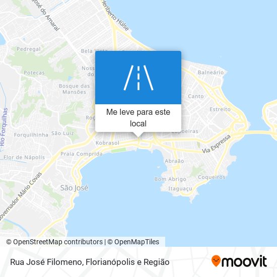 Rua José Filomeno mapa