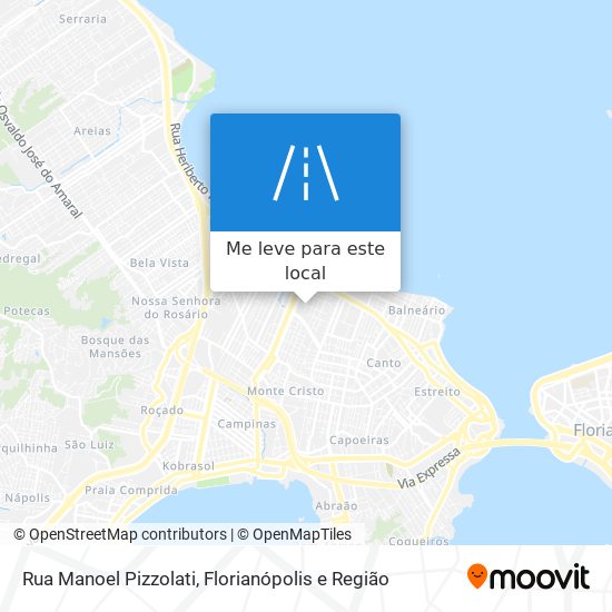 Rua Manoel Pizzolati mapa