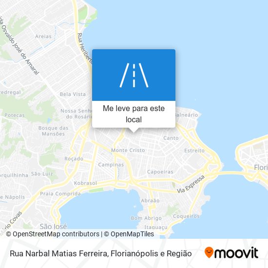 Rua Narbal Matias Ferreira mapa