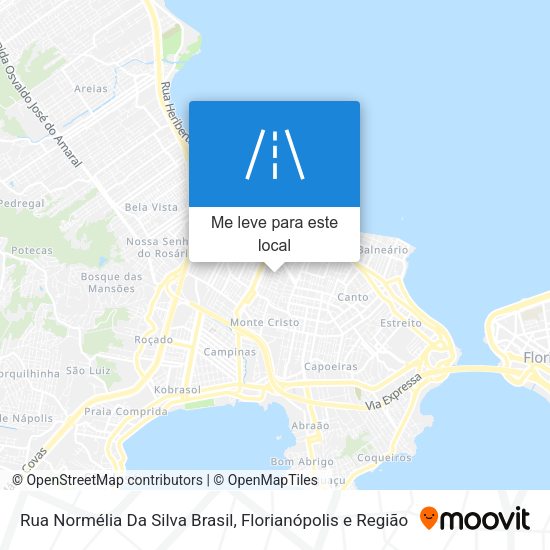 Rua Normélia Da Silva Brasil mapa
