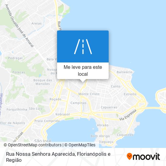 Rua Nossa Senhora Aparecida mapa