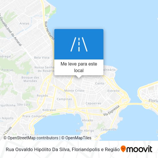 Rua Osvaldo Hipólito Da Silva mapa