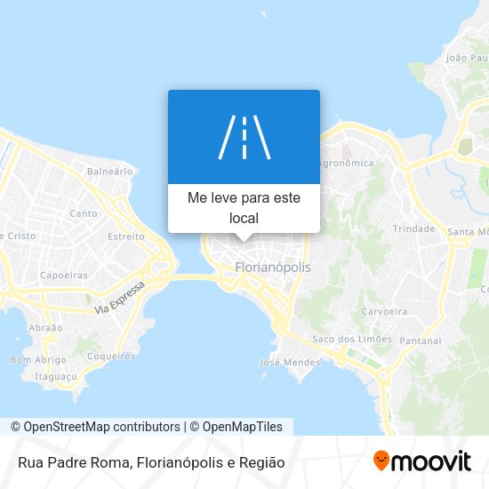 Rua Padre Roma mapa