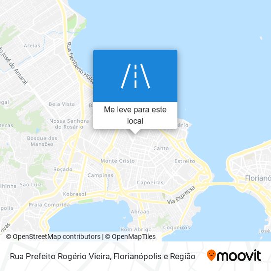 Rua Prefeito Rogério Vieira mapa