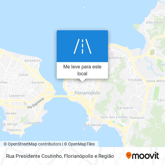 Rua Presidente Coutinho mapa