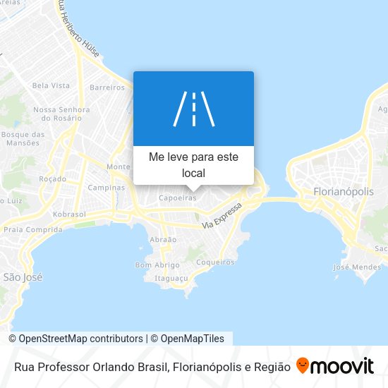 Rua Professor Orlando Brasil mapa
