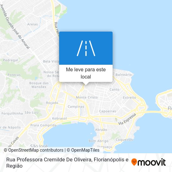 Rua Professora Cremilde De Oliveira mapa