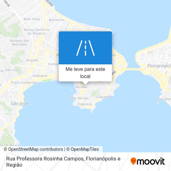 Rua Professora Rosinha Campos mapa