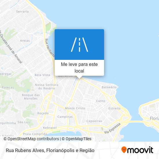 Rua Rubens Alves mapa