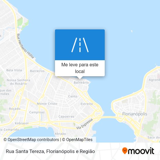 Rua Santa Tereza mapa