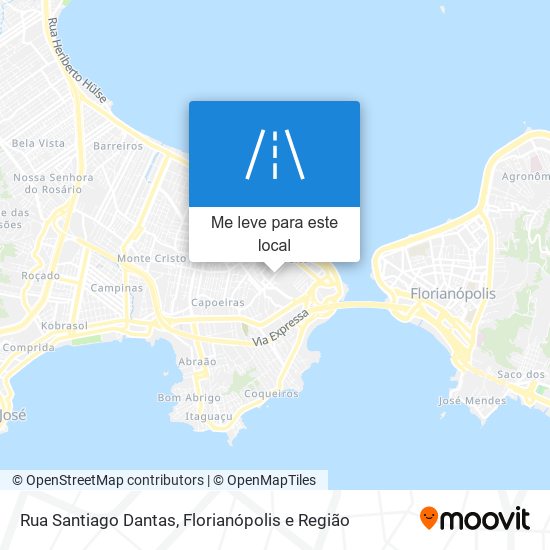 Rua Santiago Dantas mapa