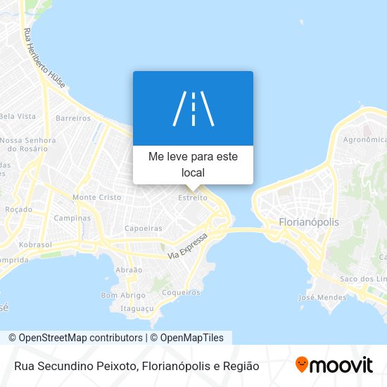 Rua Secundino Peixoto mapa
