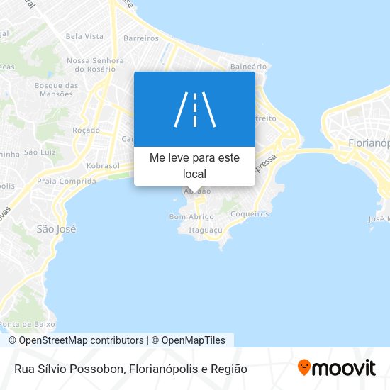Rua Sílvio Possobon mapa