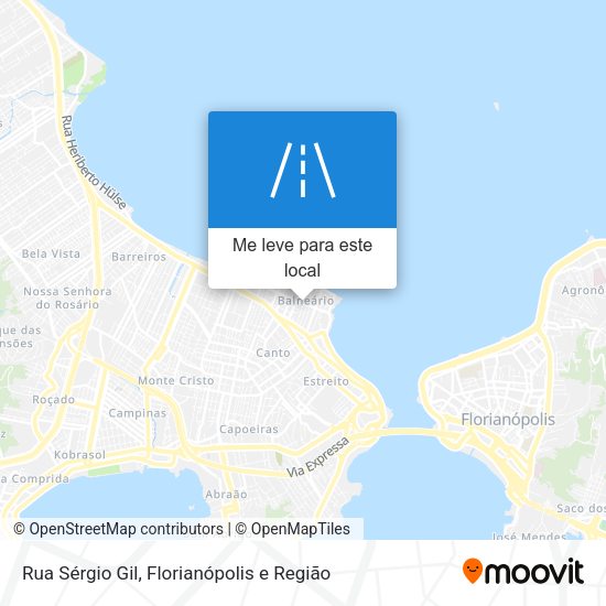 Rua Sérgio Gil mapa