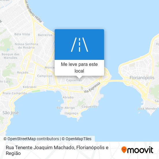 Rua Tenente Joaquim Machado mapa