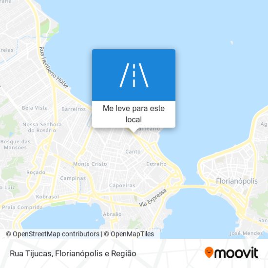 Rua Tijucas mapa