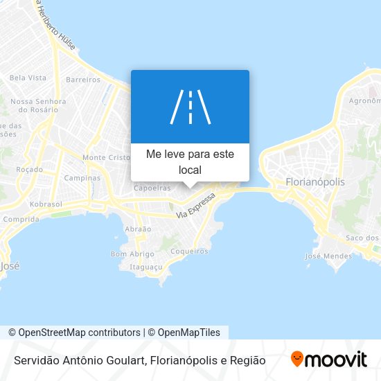 Servidão Antônio Goulart mapa