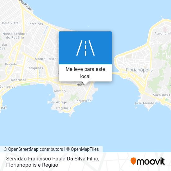 Servidão Francisco Paula Da Silva Filho mapa