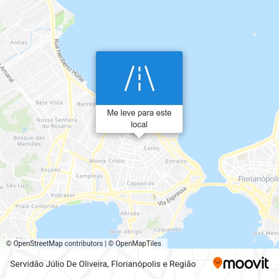 Servidão Júlio De Oliveira mapa