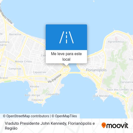 Viaduto Presidente John Kennedy mapa