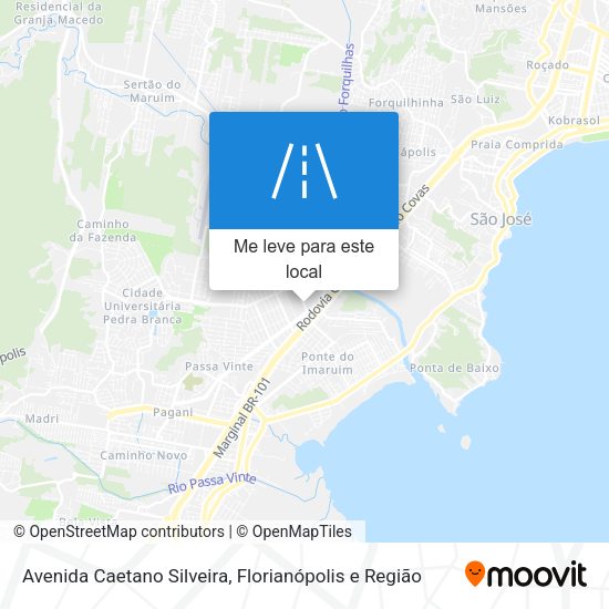Avenida Caetano Silveira mapa