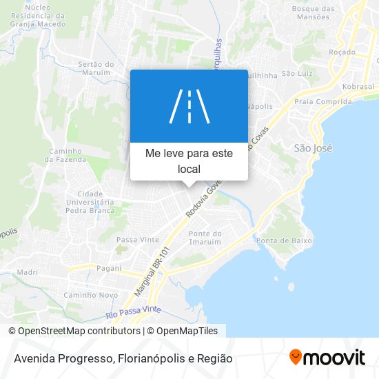 Avenida Progresso mapa