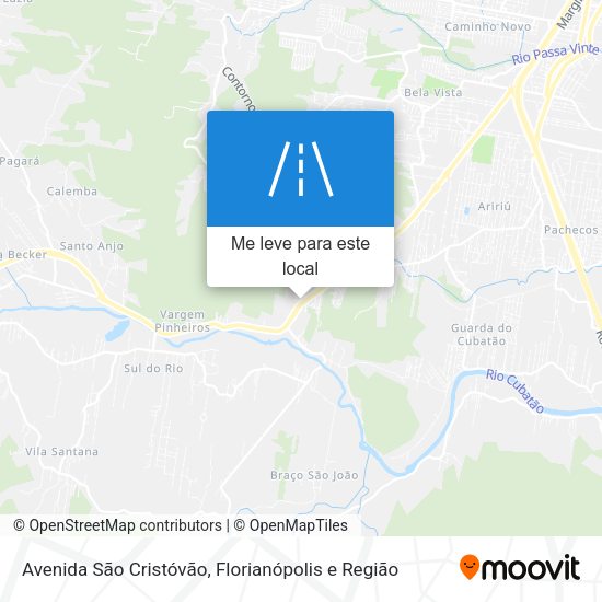 Avenida São Cristóvão mapa