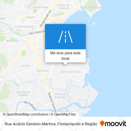 Rua Acácio Genésio Martins mapa