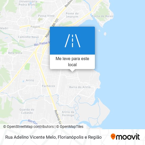 Rua Adelino Vicente Melo mapa