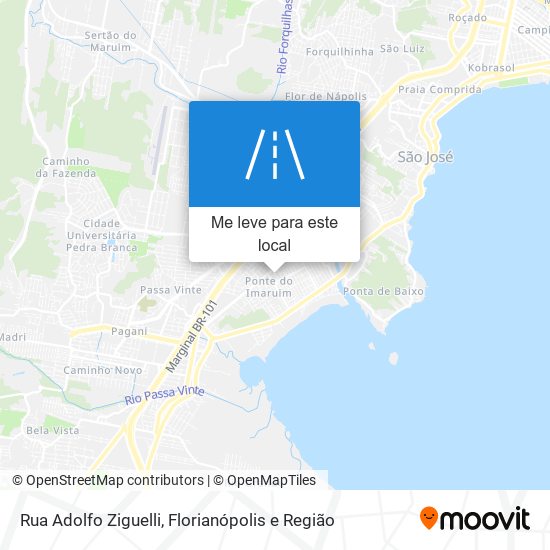 Rua Adolfo Ziguelli mapa