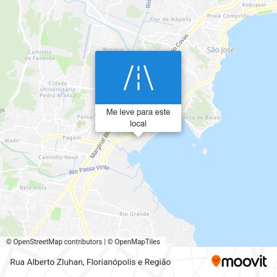 Rua Alberto Zluhan mapa