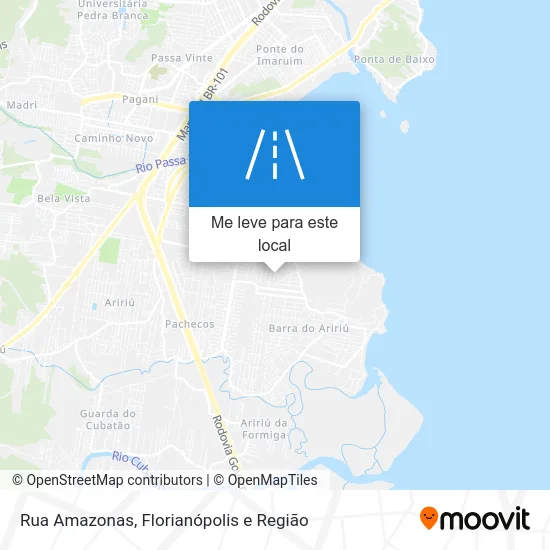 Rua Amazonas mapa