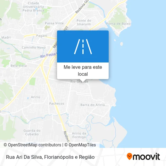 Rua Ari Da Silva mapa