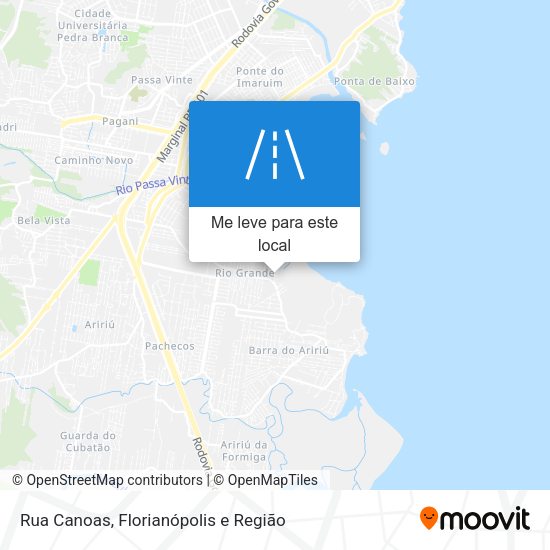 Rua Canoas mapa